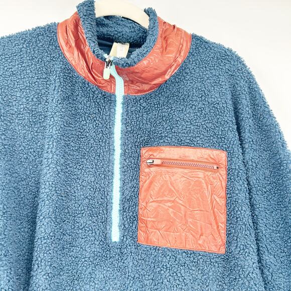 Fabletics Womens Winter Athleisure Larisa Fleece Pullover Sherpa Jacket Size L - Picture 4 of 9